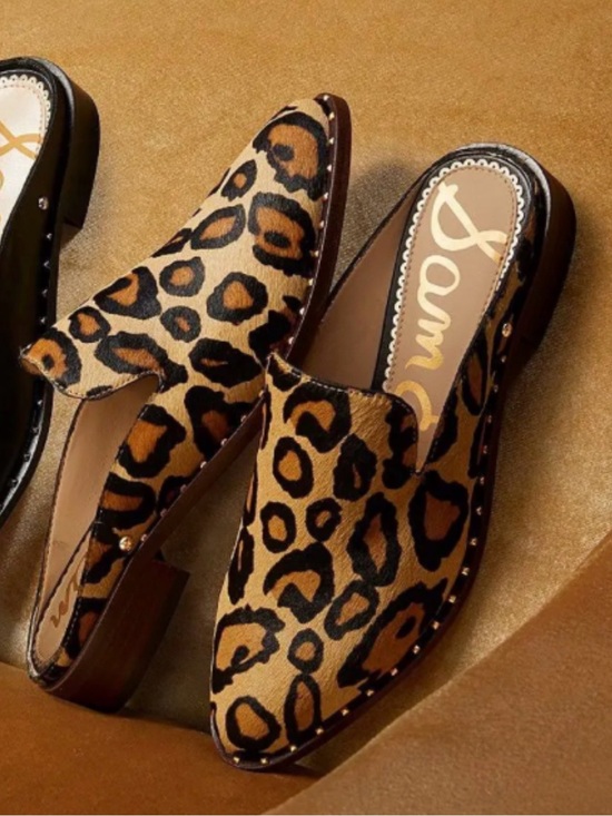 Sam Edelman Shoes - Sam Edelman Lewellyn Leopard-Print Pointed Mules